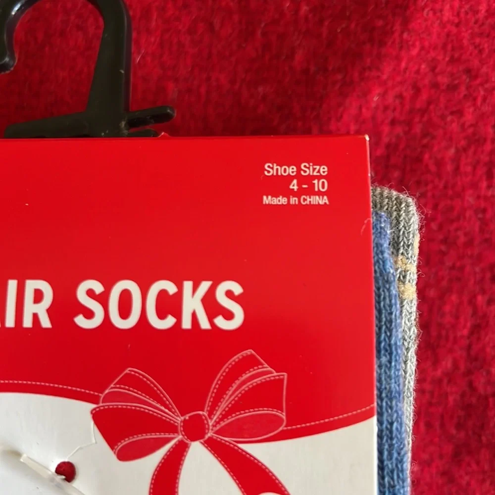 Ladies NEW Christmas socks six pairs, shoe size 4-10